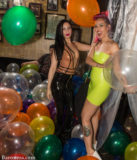 Balloons, Fetish Balloon Parties, Fetish Retinue, Fetish Retinue Party, Latex Clothing, Latex rubber fetish fashions clothing clothes, New York, New York City, The Baroness, dominant woman, fetish, fetish parties
